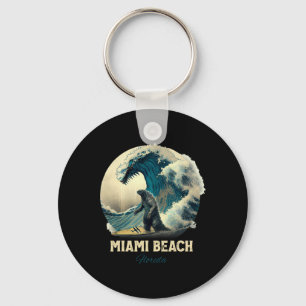 7miami Beach Florida Surfen Surfplank  Sleutelhanger