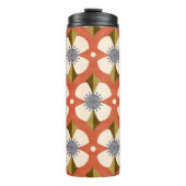 7os Buttercup bloem bruin Thermosbeker (Voorkant)