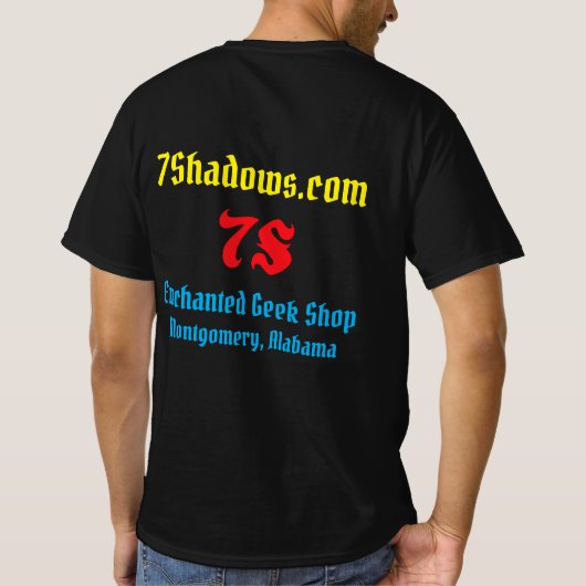 7Shadows.com-Logo (voor en achter) T-shirt (Achterkant)
