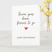 7st Anniversary – Seven Year Down Forever to Go Kaart (Gele Bloem)