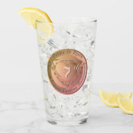 7th/22 Bruiloft Jubileum Glas