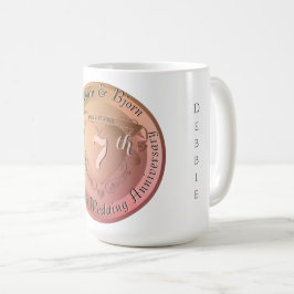 7th/22 Bruiloft Jubileum Koffiemok