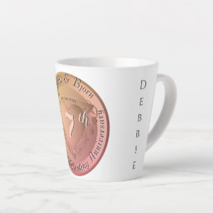 7th/22 Bruiloft Jubileum Latte Mok