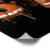 7th Birthday Boy I Was 6 Now I'm 7 Football Ice Cr Poster (Hoek)