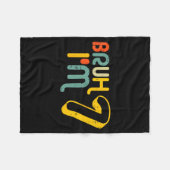 7th Birthday Bruh Im 7 Year Old Bday Meme Boys Gir Fleece Deken (Voorkant (Horizontaal))