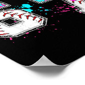 7th Birthday I Was 6 Now I'm 7 Baseball Ice Cream Poster (Hoek)