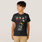 7th Birthday Italian Culture 7 Year Old Italy Flag T-shirt (Voorkant volledig)