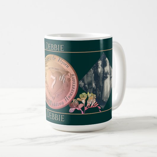 7th Copper Fresia 2 foto's Koffiemok (Voorkant rechts)