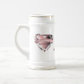 "7th Copper Wedding Jubileum" Heart Emblem Bierpul (Links)