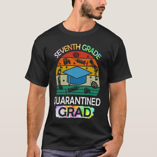 7th Grade Graduation Quarantine Senior 2021 Gradua T-shirt (Voorkant)