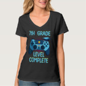 7th Grade Level Complete Last Day Of School  Gradu T-shirt (Voorkant)