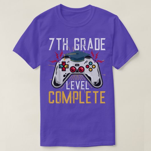 7th Grade Level Unlocked Back To School Seventh Gr T-shirt (Design voorkant)