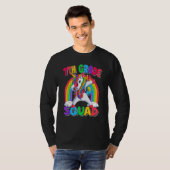 7th Grade Squad Dabbing Unicorn Back to School Kid T-shirt (Voorkant volledig)