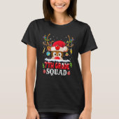 7th Grade Squad Plaid Reindeer Santa Hat Teacher C T-shirt (Voorkant)
