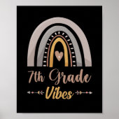 7th Grade Vibes Seventh Grade Back to School Poster (Voorkant)