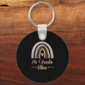 7th Grade Vibes Seventh Grade Back to School Sleutelhanger (Voorkant)