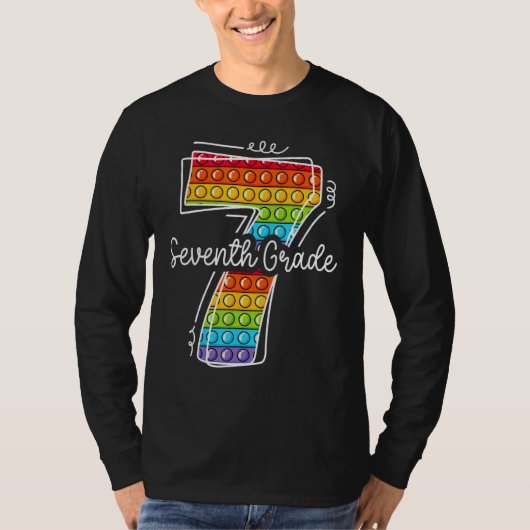 7th Seventh Grade Poppin Back to School Team 7th G T-shirt (Voorkant)