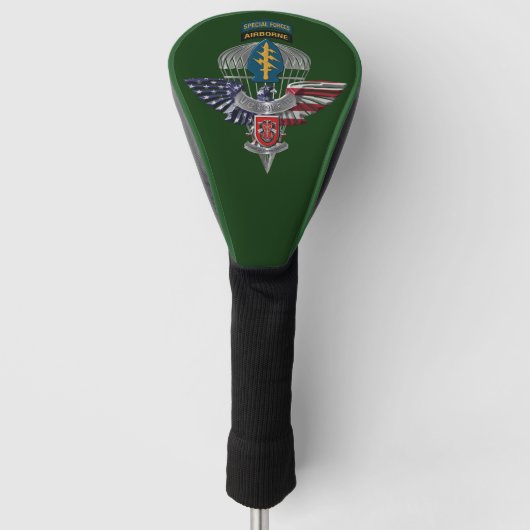 7th Special Forces Group (Airborne) Adelaar Golfheadcover (Voorkant)