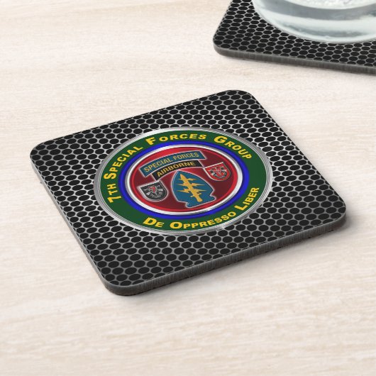 7th Special Forces Group Airborne Bier Onderzetter (Linkerzijde)