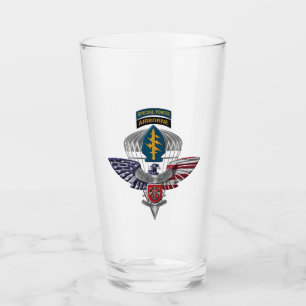 7th Special Forces Group (Airborne) Eagle Veteraan Glas
