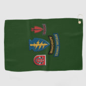 7th Special Forces Group (Airborne) Golfhanddoek (Horizontaal)