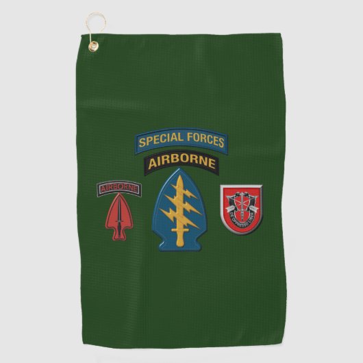 7th Special Forces Group (Airborne) Golfhanddoek (Voorkant)