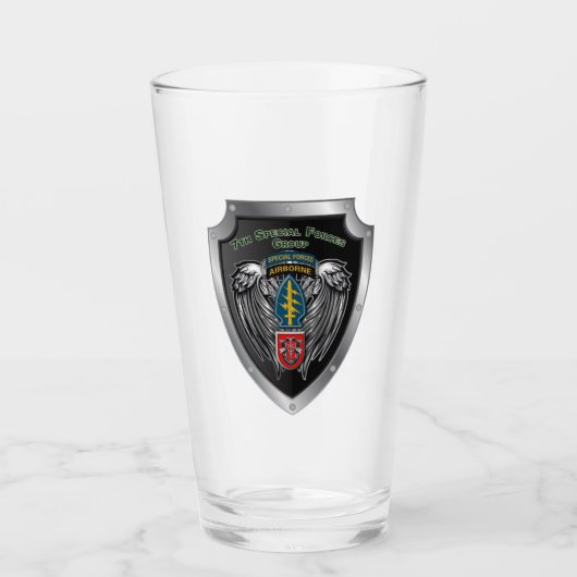 7th Special Forces Group (Airborne) Schild Glas (Voorkant)