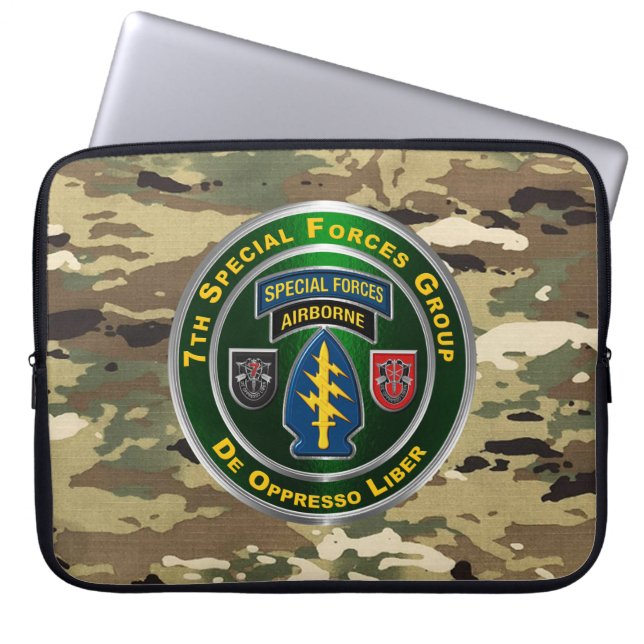 7th Special Forces Group  Laptop Sleeve (Voorkant)