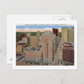 7th St Canyon, Fort Worth, Vintage van Texas Briefkaart (Voorkant / Achterkant)
