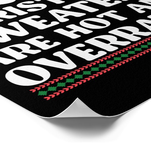 7Ugly-kerstzweten zijn warm en overbelast Poster (Hoek)