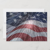 7x5 4th van juli Feestuitnodiging Kaart (Voorkant)