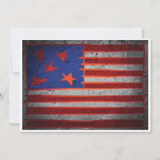 7x5 4th van juli Feestuitnodiging Kaart