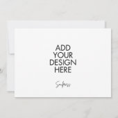 7x5" Aangepaste Landscape Kaart Notitiekaartje (Achterkant)