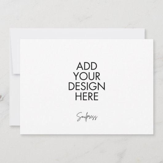 7x5" Aangepaste Landscape Kaart Notitiekaartje (Achterkant)