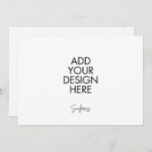 7x5" Aangepaste Landscape Kaart Notitiekaartje (Voorkant / Achterkant)