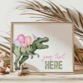 7x5 Dinosaur Bewerkbare Teken Kaart