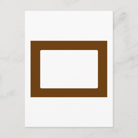 7x5 Kaart met ronde binnenkant Conors Transp Brown (Voorkant)