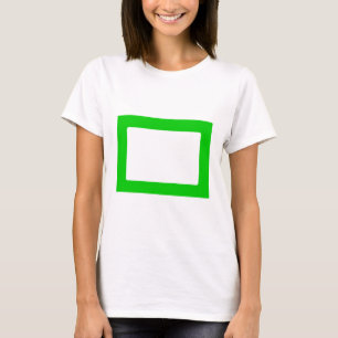 7x5 Kaart met ronde binnenkant Conors Transp Green T-shirt