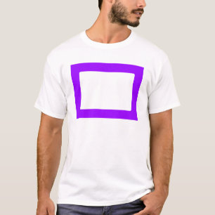 7x5 Kaart met ronde binnenkant Conors Transp Paars T-shirt