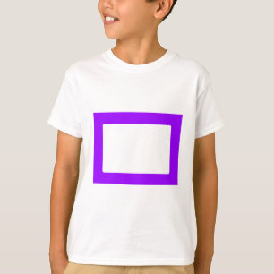 7x5 Kaart met ronde binnenkant Conors Transp Paars T-shirt
