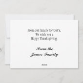 7x5 Thanksgiving Kaart (Achterkant)