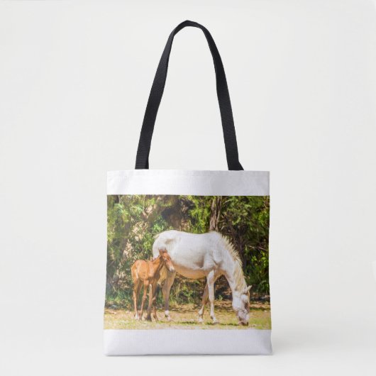 8004 - Wilde Mustang met Baby Tote Bag (Voorkant)