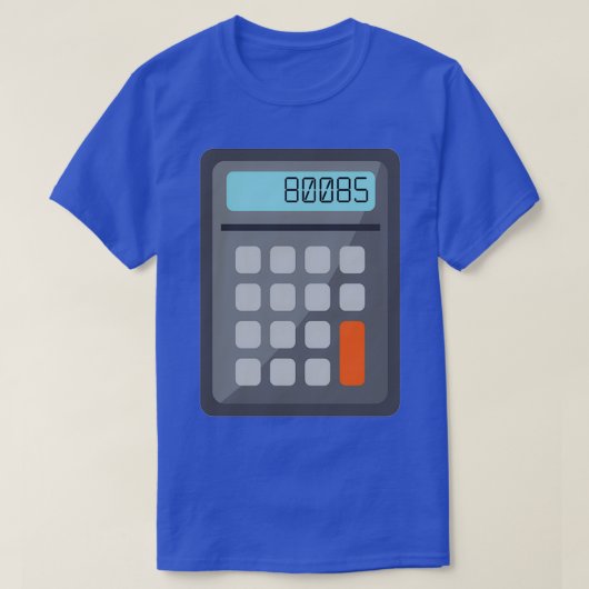 80085 Rekenmachine T-shirt (Design voorkant)