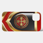 [800] Ancient Celtic Sacred Gold Knot Cross Case-Mate iPhone Case (Achterkant (horizontaal))