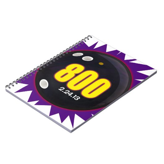 800 Club, Bowling 800 reeks, Bowling Ball Theme, Notitieboek (Linkerzijde)