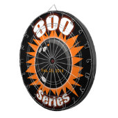 800-reeks in zwart en Oranje Dartbord (Voorkant Rechts)