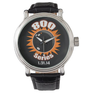 800-reeks - zwart en Oranje Horloge