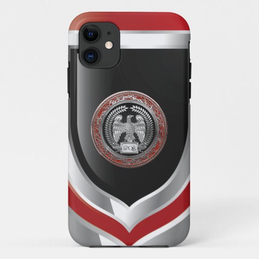 [800] Silver Roman imperial Eagle Case-Mate iPhone Case (Achterkant)