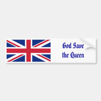 800px-Flag_of_the_United_Kingdom_svg, God Save ... Bumpersticker