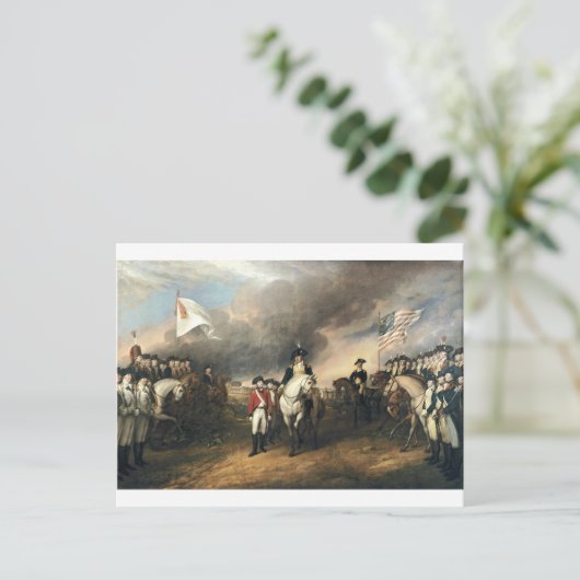 800px-Surrender_of_Lord_Cornwallis Briefkaart (Staand voorkant)